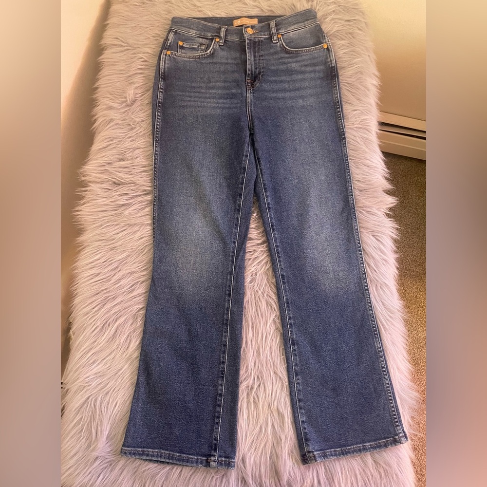 🦞7 For All Mankind Midwash Blue Wide Leg Jeans